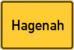 Place name sign Hagenah