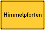 Place name sign Himmelpforten