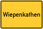 Place name sign Wiepenkathen