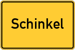 Place name sign Schinkel