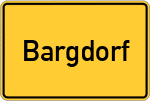 Place name sign Bargdorf