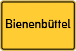 Place name sign Bienenbüttel