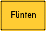 Place name sign Flinten