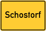 Place name sign Schostorf