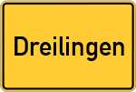 Place name sign Dreilingen