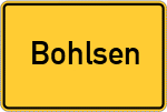 Place name sign Bohlsen