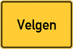 Place name sign Velgen