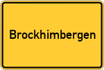 Place name sign Brockhimbergen