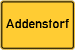Place name sign Addenstorf