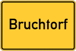 Place name sign Bruchtorf