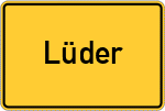 Place name sign Lüder
