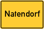 Place name sign Natendorf