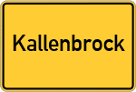 Place name sign Kallenbrock