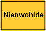 Place name sign Nienwohlde