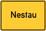 Place name sign Nestau