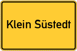 Place name sign Klein Süstedt