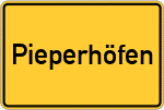 Place name sign Pieperhöfen
