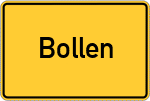 Place name sign Bollen