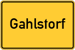 Place name sign Gahlstorf