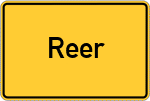 Place name sign Reer