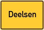 Place name sign Deelsen