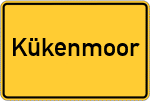 Place name sign Kükenmoor