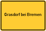 Place name sign Grasdorf bei Bremen