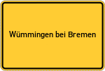 Place name sign Wümmingen bei Bremen