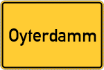 Place name sign Oyterdamm