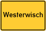 Place name sign Westerwisch