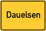 Place name sign Dauelsen