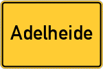 Place name sign Adelheide