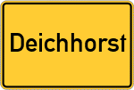 Place name sign Deichhorst