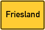 Place name sign Friesland