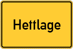 Place name sign Hettlage