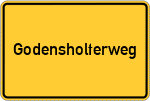 Place name sign Godensholterweg