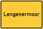 Place name sign Lengenermoor