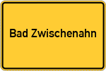 Place name sign Bad Zwischenahn