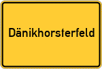 Place name sign Dänikhorsterfeld