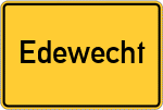 Place name sign Edewecht
