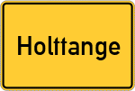 Place name sign Holttange
