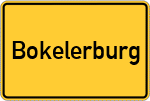 Place name sign Bokelerburg