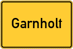 Place name sign Garnholt
