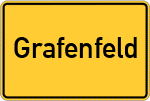 Place name sign Grafenfeld