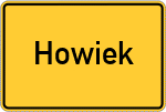 Place name sign Howiek