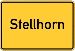 Place name sign Stellhorn