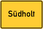 Place name sign Südholt
