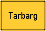 Place name sign Tarbarg