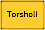 Place name sign Torsholt