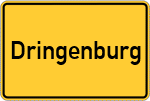 Place name sign Dringenburg